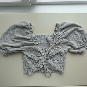 Urban Outfitters Gray Sparkly Top